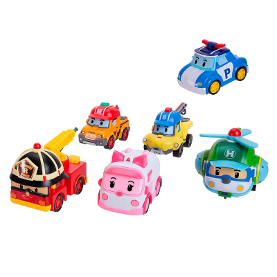 Набор машинок Robocar Poli 6 штук Silverlit ZR-914 1